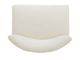 27inch-counterstool, modern design with smooth, light - colored fabricnd circular footrest with N780P224409B