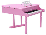 Pink Kids Piano 30-Key Keyboard Toy with Bench Piano Lid and Music Rack 71599977