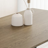 Modern minimalist wood grain tabletop dining table, stylish dining table, kitchen dining table, W1727P229031