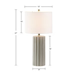 ZNTS Ribbed Ceramic Table Lamp B03599400