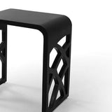DAX Solid Surface Shower Stool - Matte Black B2702P227038