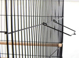 30.5'' Metal Cage with Wood Perches for Small birds, Black 82093421