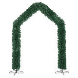 240*40*260cm 1650 Branches PVC Christmas Arch Holiday Arch Decoration Green 64254246