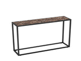 Narrow console table, high-end edge wrapped foyer table, entrance, industrial corridor table, living W578P357536