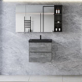 24" Floating Bathroom Vanity with Sink, Modern Wall-Mounted Bathroom Storage Vanity Cabinet with W1573P155844