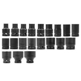 35pcs 1/2" Deep Impact Socket Set Metric Drive 8-32mm Impact Sockets 95171650
