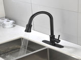 Single Handle High Arc Pull Out Kitchen Faucet,Single Level Stainless Steel Kitchen Sink Faucets 75411374