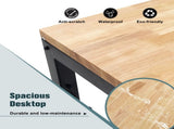 48" Heavy-Duty Adjustable Workbench, Rubber Wood Shop Table with Rubber Pads, over 2000 Lbs Capacity 44033289