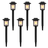 ZNTS 6pcs Waterproof Solar Torch Light Outdoor Decorative Lighting with Flickering Dancing Flames Auto 56418927