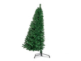 7ft 881 Branch Half Christmas with 230LED Lights PVC Branch Iron Bracket Tender Green Christmas 86948457