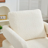29.13" W Square Swivel Accent Chair, Modern Rotating Arm Chair with Open Back,360 Degree Rotation, W1852P211988