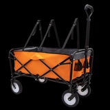 Collapsible Foldable Wagon with strapping system Beach Wagon Utility Utility Wagon Grocery W2932P210083