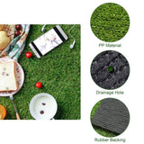 ZNTS Realistic Synthetic Artificial Grass Mat 65x 3ft with 3/8" grass blades height Indoor Outdoor Garden 49982071