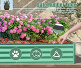 6x3x1ft Galvanized Raised Garden Bed, Outdoor Planter Garden Boxes Large Metal Planter Box for W1859P197893