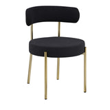 Woker Furniture Dining Chairs Set of 2 Round Upholstered Boucle Dining Room Chairs Mid-Century W1567P147203