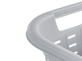 Weave Laundry Hamper with Lid, Plastic Dcor Pattern and 2 Carry Handles, Gray, 4 Count 58360341