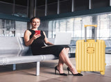 20"/24"/28" 3 pcs/set in ABS Spinner Wheel Luggage, Carry on Suitcase, with Cup Holder & USB Port & 02827536