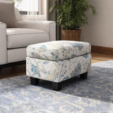 Springfield Upholstered Ottoman, Beige&Blue N757P233921F