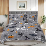 3pcs Christmas Set Comforter Set For Girls Boys Women, Soft Lightweight Halloween Bedding Set 1 75270399