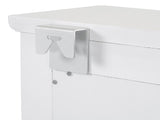 Floating Makeup Vanity with Big Mirror, Wall-Mounted Storage Vanity with Drawers, Pockets & Hooks, 80169179