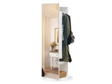 Jewelry Armoire Full Length Mirror 360&deg and Large Capacity Jewelry Organizer Armoire, Mirror 48743098