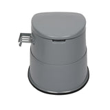 ZNTS Portable Toilet with Non-slip Mat Grey 56598783