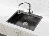 23"x19" Undermount Kitchen Sink Stainless Steel Under Counter Deep Single Bowl Undermount Sink Basin T3177P286027
