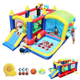 7 in 1 Inflatable Bounce House, Bouncy House with Ball Pit for Kids Indoor Outdoor Party Family Fun, W1677109362