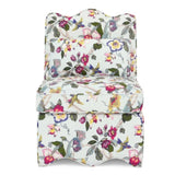 Flannel single dining chair with soft seat cushion and backrest, no armrests, matching pillow can be W487P228749