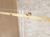 Frameless Single sliding shower door 56-60 "W x 76" H, 1/4 " Clear Tempered Glass, Explosion W1675P307006