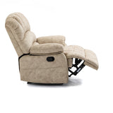 ZNTS Large Manual Recliner Chair in Fabric for Living Room, Beige W1803130582