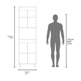 Linden 76,8" Tall Two Double Door Cabinet Kitchen Pantry with Hutch and Five Shelves, Microwave B070P264145