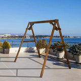 188*135*170cm 600lbs Fir Suitable For 4ft Swing Chair Wood Swing Frame Carbonized Color 77087585