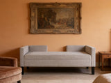 50"Ottoman with 2 Bolster Pillows & Wood Legs, Upholstered End of Bed Daybed Seating, Foot Rest W5325P426810