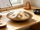22" 10-Note D Minor Handpan Drum Set with Mallets, Includes Stand & Carry Bag 02665720