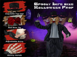 7.2ft Life-Size Animated Halloween Groom Prop - Formal Suit, Sound-Activated 47204908