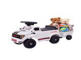 Ride on Push Car, Foot to Floor Sliding Toddler Toy with Trailer, White 32959139