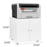 Metal Printer Stand with Storage Mobile Printer Tables for Small Spaces with Door Adjustable Shelf 31626903
