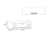 Slana Wall Cabinet, 2 Sliding doors, 1 Shelf, Natural Oak B097P474309