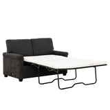 Convertible Twin Sleeper Sofa with USB Ports, Modern Upholstered Sofa Bed, Living Room 2-Seater B011P198404