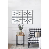 16" x 23" Rectangular Wooden Wall Mirror with Antique Black Frame, Vertical or Horizontal Home Decor W2078124316
