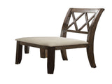 Claudia Beige Linen & Salvage Brown Finish Side Chair B2726P343808