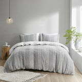 Full/Queen 3 Piece Cotton Jacquard Duvet Cover Set B03596507
