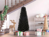 6 foot black Christmas tree with bracket 67291685