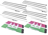 4-Piece Advertising Flagpole Stand Open Feather Flags w/Pole Kit 4 Banner Flags 4 Poles 4Ground 88222592