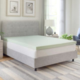 3-Inch Green Tea Infused Memory Foam Mattress Topper - California King B123P303583