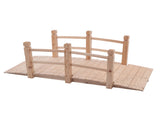 Arch Bridge Small Wooden Bridge Courtyard Outdoor Anticorrosive Wood Landscape Bridge Burlywood 67563764
