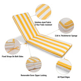 2PCS Set Outdoor Lounge Chair Cushion Replacement Patio Funiture Seat Cushion Chaise Lounge W419P194536