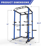 ZNTS Home Gym sets Multi-functional Power Cage,Home Adjustable Pullup Squat Rack 1000Lbs Capacity 37368807