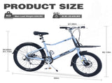 7 Speed, Aluminum Alloy Frame, Multiple Colors 26 Inch Bike,Cargo Bike for Women and Men W1019P218112